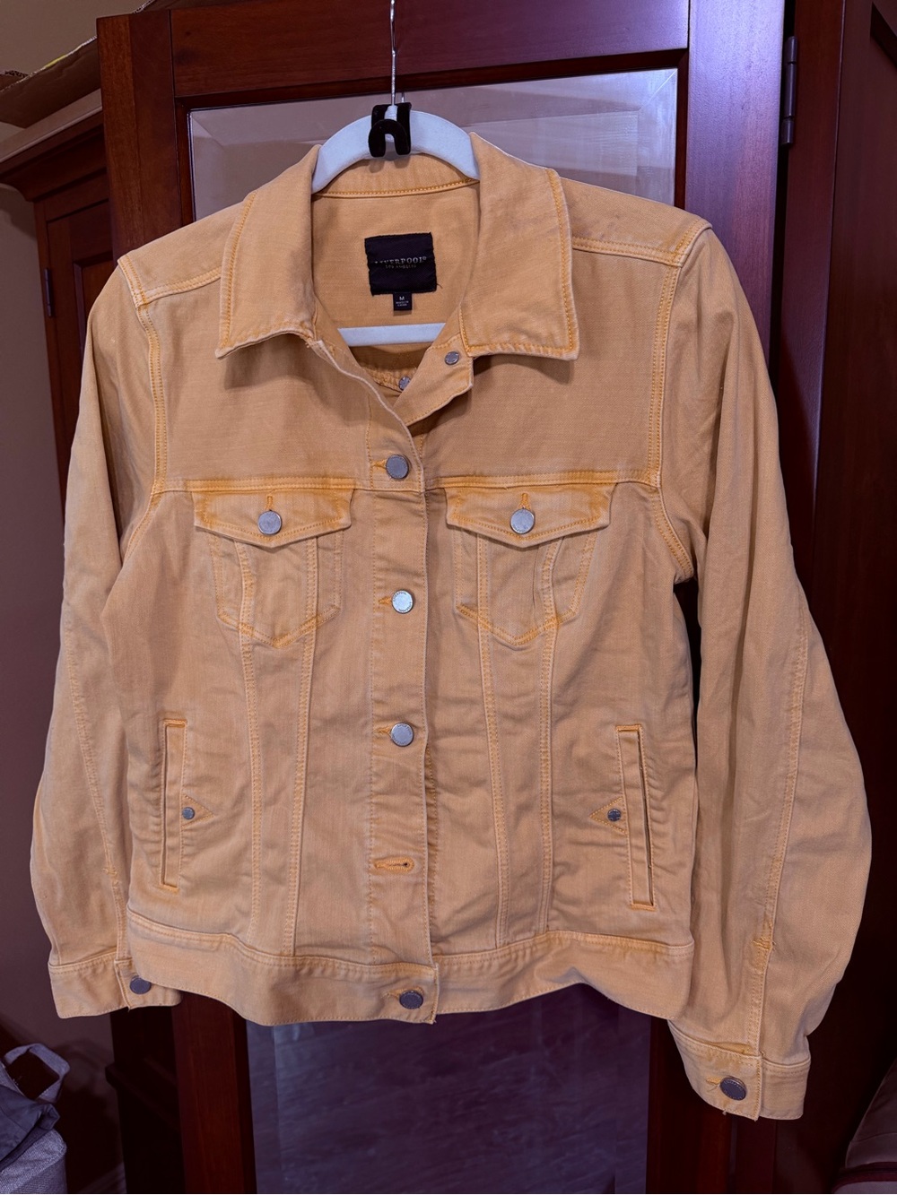 Liverpool Los Angeles Pale Yellow Denim Jacket Women’s Medium